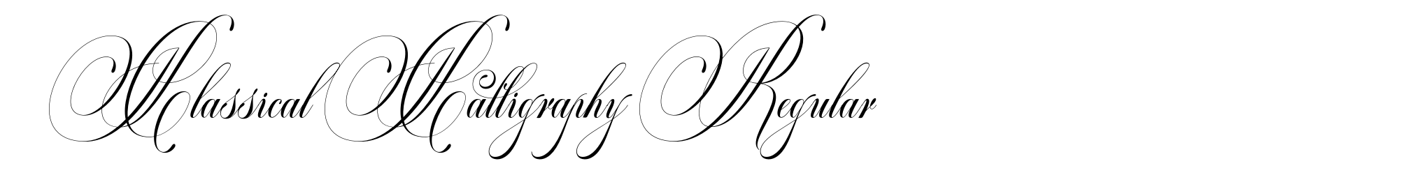 Classical Calligraphy Regular image